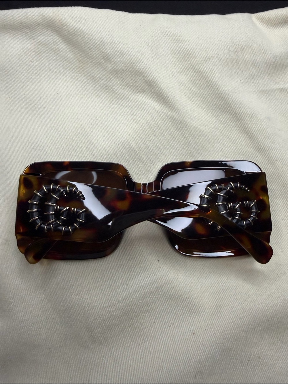 Gucci Tortoiseshell Square Sunglasses - Brown Lenses - Picture 2 of 5